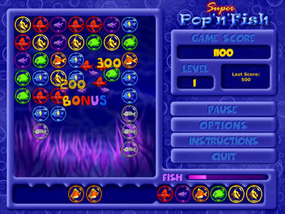 Super Pop'n'Fish - Something's fishy! A fun fast puzzle game!